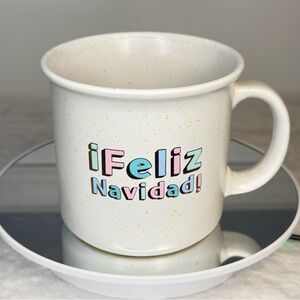 ¡Feliz Navidad! Holiday Mug – Holly & Joy by Market Finds – Speckled Ceramic